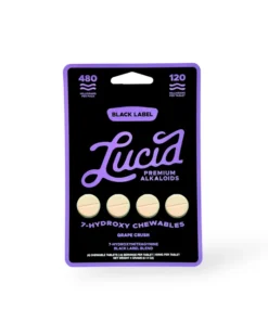 Lucid Black Label 7 Hydroxy Chewable Tablets Grape Crush 120mg Per Tablet