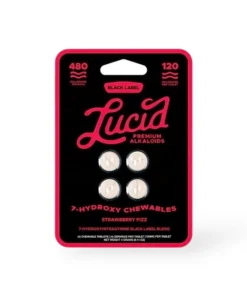 Lucid Black Label 7 Hydroxy Chewable Tablets Strawberry Fizz 120mg Per Tablet