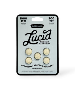 Lucid Black Label Kratom Extract 200mg Chewable Tablet – Blue Slushie