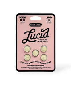 Lucid Black Label Kratom Extract 200mg Chewable Tablet – Strawberries & Cream